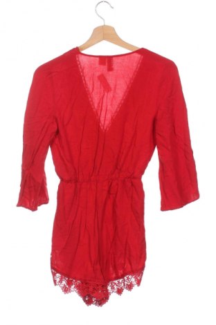 Dámská krátka kombinéza  H&M Divided, Veľkosť XXS, Farba Červená, Cena  4,95 €