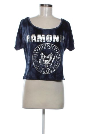 Γυναικεία μπλούζα Ramones, Μέγεθος L, Χρώμα Μπλέ, Τιμή 9,00 €, #136915093