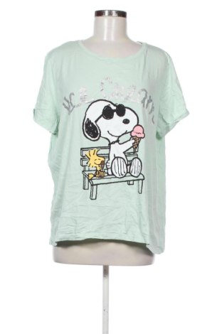 Damen Shirt Peanuts, Größe XL, Farbe Grün, Preis 11,99 €, #136982903