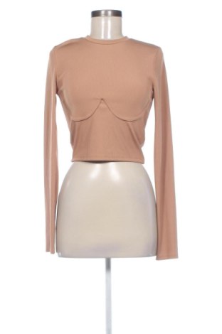 Bluză de femei Bershka, Mărime M, Culoare Bej, Preț 31,28 Lei, #137007536