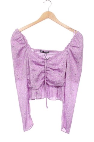 Damen Shirt Zara, Größe XS, Farbe Lila, Preis 8,99 €, #136933564