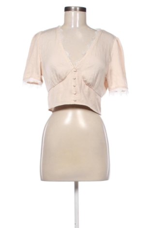 Damen Shirt Stradivarius, Größe L, Farbe Beige, Preis 10,55 €, #136940437