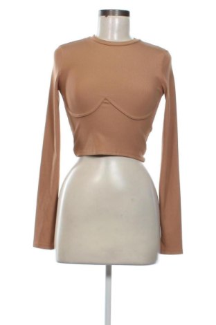 Bluză de femei Bershka, Mărime S, Culoare Bej, Preț 36,00 Lei, #137028636