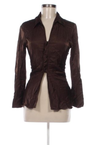 Дамска риза Zara, Размер S, Цвят Кафяв, Цена 12,27 €, #136880139