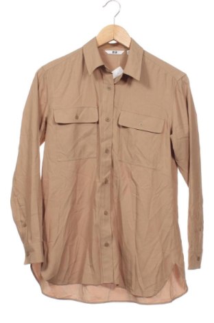 Дамска риза Uniqlo, Размер XS, Цвят Бежов, Цена 11,75 €, #136918415