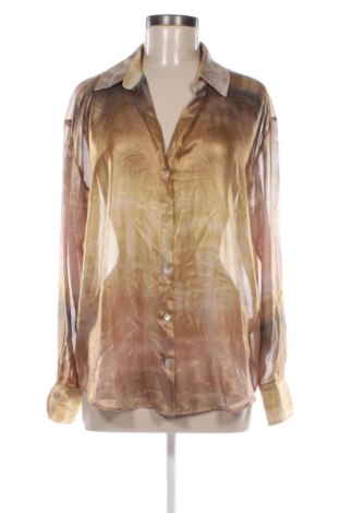 Cămașă de femei Zara, Mărime XL, Culoare Auriu, Preț 104,26 Lei, #136941067