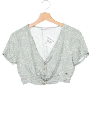 Дамска риза Pull&Bear, Размер XS, Цвят Зелен, Цена 10,08 €, #136965516