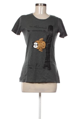 Γυναικείο t-shirt Earth Positive, Μέγεθος L, Χρώμα Γκρί, Τιμή 11,00 €, #136934972