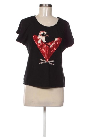 Γυναικείο t-shirt Love Moschino, Μέγεθος M, Χρώμα Μαύρο, Τιμή 42,06 €, #136941032