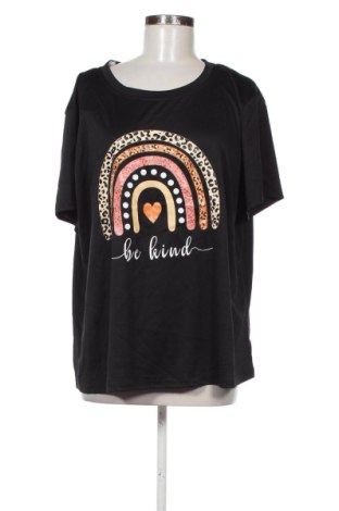 Damski T-shirt SHEIN, Rozmiar 3XL, Kolor Czarny, Cena 46,99 zł, #136944942