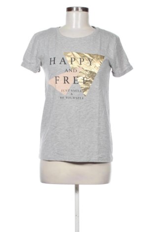 Γυναικείο t-shirt Cache Cache, Μέγεθος M, Χρώμα Γκρί, Τιμή 8,99 €, #136952304