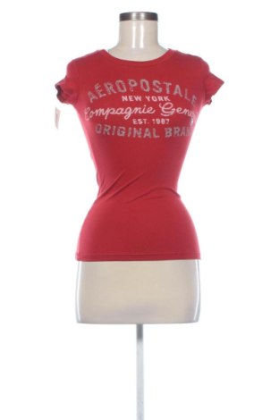 Γυναικείο t-shirt Aeropostale, Μέγεθος XXS, Χρώμα Κόκκινο, Τιμή 12,38 €, #136966636