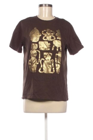 Γυναικείο t-shirt Zara, Μέγεθος L, Χρώμα Καφέ, Τιμή 9,00 €, #136968399