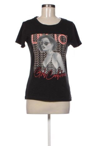 Damski T-shirt Liu Jo, Rozmiar L, Kolor Czarny, Cena 147,57 zł, #136988058