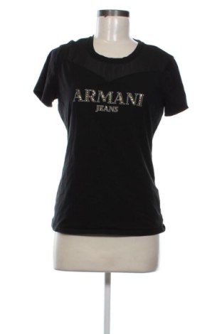 Damen T-Shirt Armani Jeans, Größe M, Farbe Schwarz, Preis 35,00 €, #136999661