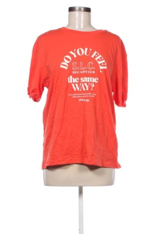 Damen T-Shirt Bershka, Größe L, Farbe Orange, Preis 8,99 €, #137002859