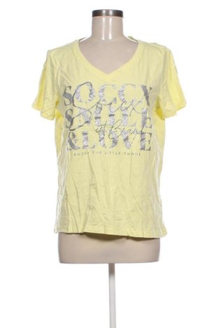 Γυναικείο t-shirt Soccx, Μέγεθος L, Χρώμα Κίτρινο, Τιμή 15,99 €, #137018782