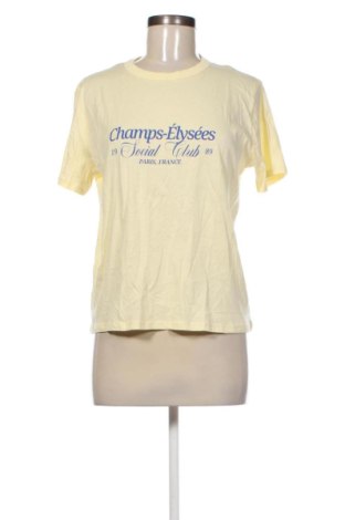 Γυναικείο t-shirt Zara, Μέγεθος L, Χρώμα Κίτρινο, Τιμή 14,48 €, #137020227