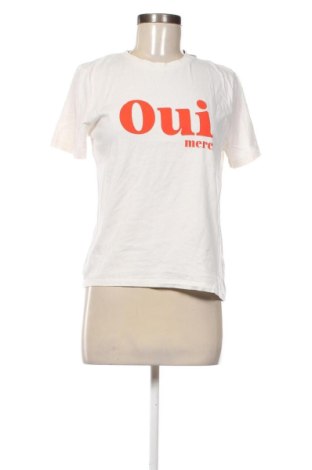 Damski T-shirt H&M, Rozmiar M, Kolor ecru, Cena 48,39 zł, #137032754