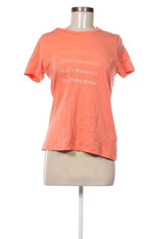 Γυναικείο t-shirt Peak Performance, Μέγεθος S, Χρώμα Πορτοκαλί, Τιμή 46,63 €, #136981098
