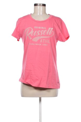 Γυναικείο t-shirt Russell Athletic, Μέγεθος XL, Χρώμα Ρόζ , Τιμή 15,21 €, #136997501