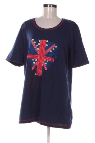 Damen T-Shirt Ulla Popken, Größe XXL, Farbe Blau, Preis € 13,99, #137050788
