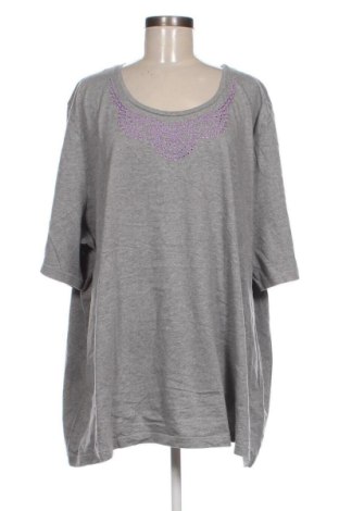 Damen T-Shirt Ulla Popken, Größe 3XL, Farbe Grau, Preis 14,99 €, #137061814