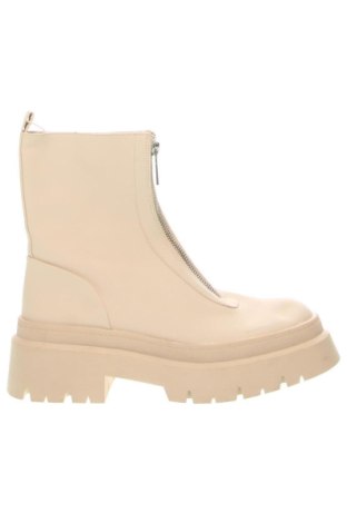 Damskie kozaki Pull&Bear, Rozmiar 39, Kolor Beżowy, Cena 149,21 zł, #136956152