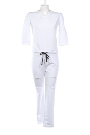 Дамски дълъг гащеризон Jordannis, Размер M, Цвят Бял, Цена 24,00 €, #136902253