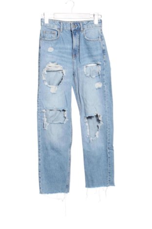 Blugi de femei Bershka, Mărime XS, Culoare Albastru, Preț 52,13 Lei, #136941296