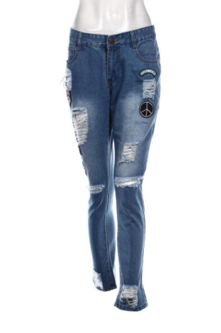 Blugi de femei Unbranded, Mărime L, Culoare Albastru, Preț 88,62 Lei, #136946659