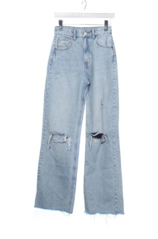 Damskie jeansy Zara, Rozmiar XS, Kolor Niebieski, Cena 59,27 zł, #136962225
