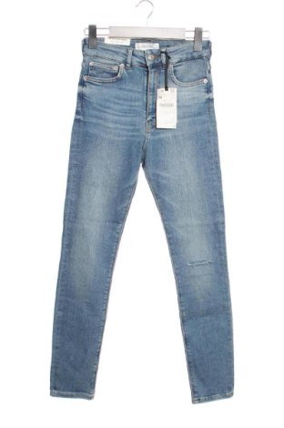 Damskie jeansy Zara, Rozmiar S, Kolor Niebieski, Cena 143,94 zł, #136972611