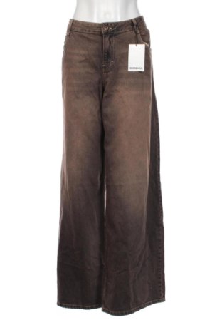 Blugi de femei Bershka, Mărime XL, Culoare Maro, Preț 124,99 Lei, #136993071
