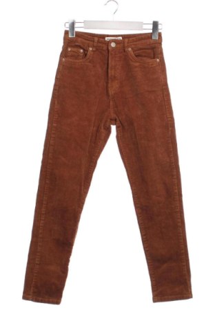 Γυναικείο κοτλέ παντελόνι Pull&Bear, Μέγεθος XS, Χρώμα Καφέ, Τιμή 9,00 €, #136931646