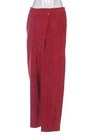 Pantaloni de velvet de femei Unbranded, Mărime M, Culoare Roșu, Preț 68,24 Lei, #136967212
