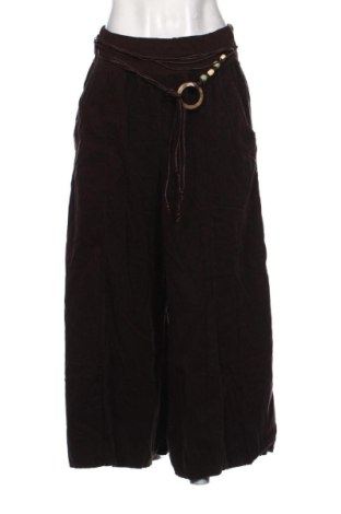 Pantaloni de velvet de femei Unbranded, Mărime M, Culoare Maro, Preț 36,74 Lei, #137007416