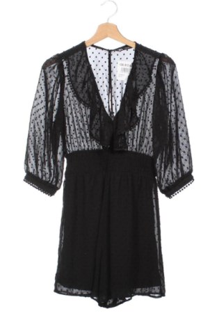 Dámská krátka kombinéza  Zara, Veľkosť XS, Farba Čierna, Cena  17,95 €, #136912684