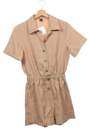 Salopetă scurtă de damă SHEIN, Mărime XS, Culoare Bej, Preț 65,99 Lei, #136914580