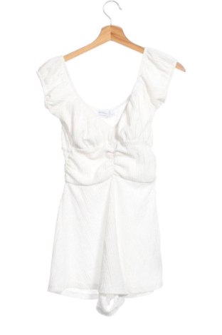 Dámská krátká kombinéza  Bershka, Velikost M, Barva Bílá, Cena  299,00 Kč, #136989205