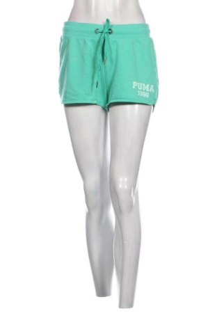 Pantaloni scurți de femei PUMA, Mărime M, Culoare Verde, Preț 60,99 Lei, #136933686
