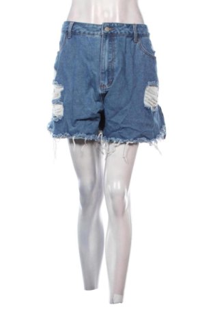 Pantaloni scurți de femei SHEIN, Mărime 3XL, Culoare Albastru, Preț 43,99 Lei, #136940603