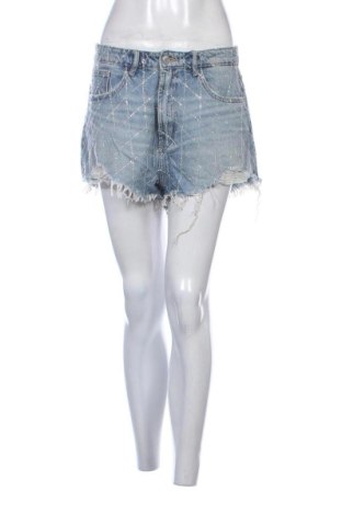Pantaloni scurți de femei Zara, Mărime L, Culoare Albastru, Preț 58,99 Lei, #136934953