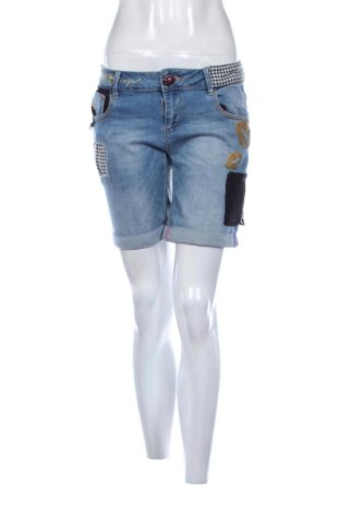 Дамски къс панталон Desigual, Размер M, Цвят Син, Цена 15,89 €, #136941777