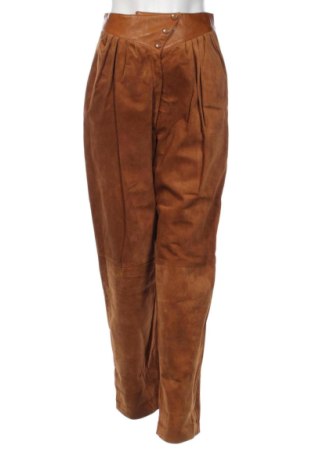 Pantaloni de piele pentru damă Unbranded, Mărime S, Culoare Maro, Preț 270,00 Lei, #136956310