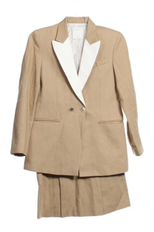 Costum de femei Sandro, Mărime XS, Culoare Bej, Preț 574,99 Lei, #136562787