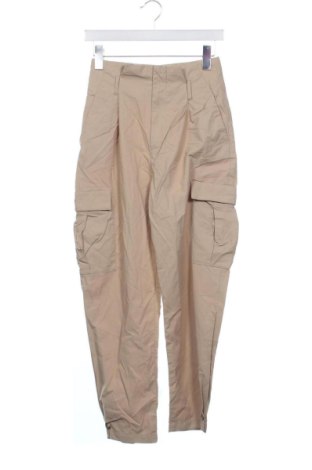 Damskie spodnie Zara, Rozmiar XS, Kolor Beżowy, Cena 70,99 zł, #136926207