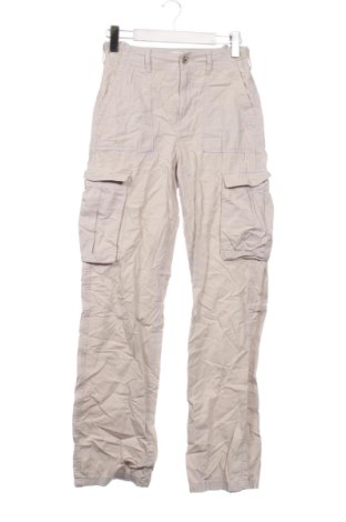 Damskie spodnie Bershka, Rozmiar XS, Kolor Beżowy, Cena 54,99 zł, #136933555