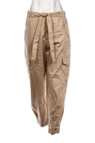 Pantaloni de femei Zara, Mărime L, Culoare Bej, Preț 166,82 Lei, #136949075