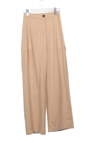 Damskie spodnie Bershka, Rozmiar XS, Kolor Beżowy, Cena 64,30 zł, #136964072